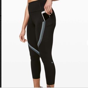 Lululemon Speed Limit Crop 23" Black size 8